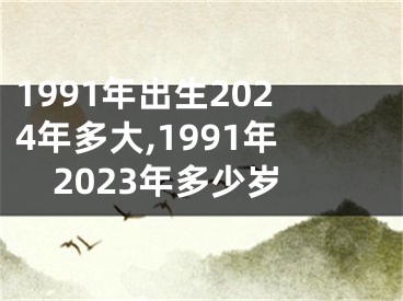 1991年出生2024年多大,1991年2023年多少岁