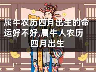 属牛农历四月出生的命运好不好,属牛人农历四月出生