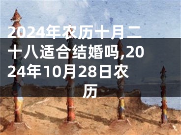 2024年农历十月二十八适合结婚吗,2024年10月28日农历
