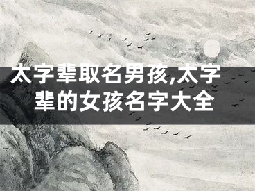 太字辈取名男孩,太字辈的女孩名字大全
