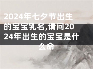 2024年七夕节出生的宝宝乳名,请问2024年出生的宝宝是什么命