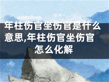 年柱伤官坐伤官是什么意思,年柱伤官坐伤官怎么化解