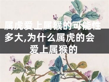 属虎爱上属猴的可能性多大,为什么属虎的会爱上属猴的