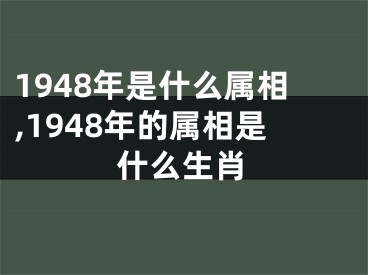 1948年是什么属相,1948年的属相是什么生肖
