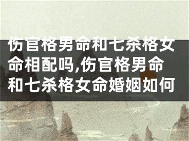 伤官格男命和七杀格女命相配吗,伤官格男命和七杀格女命婚姻如何