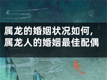 属龙的婚姻状况如何,属龙人的婚姻最佳配偶