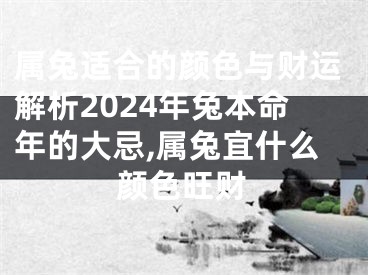 属兔适合的颜色与财运解析2024年兔本命年的大忌,属兔宜什么颜色旺财