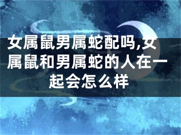 女属鼠男属蛇配吗,女属鼠和男属蛇的人在一起会怎么样