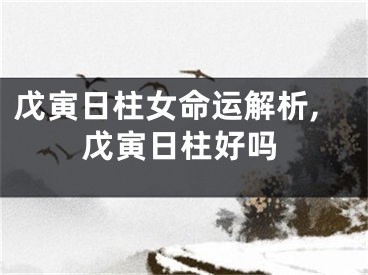 戊寅日柱女命运解析,戊寅日柱好吗