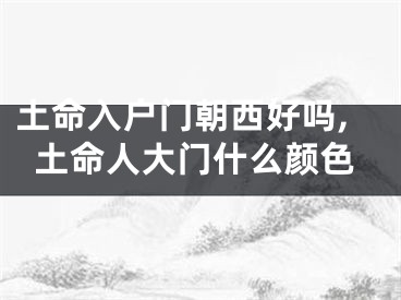 土命入户门朝西好吗,土命人大门什么颜色
