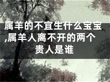 属羊的不宜生什么宝宝,属羊人离不开的两个贵人是谁