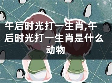 午后时光打一生肖,午后时光打一生肖是什么动物