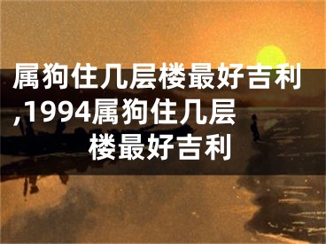属狗住几层楼最好吉利,1994属狗住几层楼最好吉利