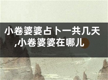 小卷婆婆占卜一共几天,小卷婆婆在哪儿