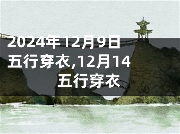 2024年12月9日五行穿衣,12月14五行穿衣