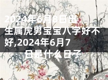 2024年6月8日出生属虎男宝宝八字好不好,2024年6月7日是什么日子