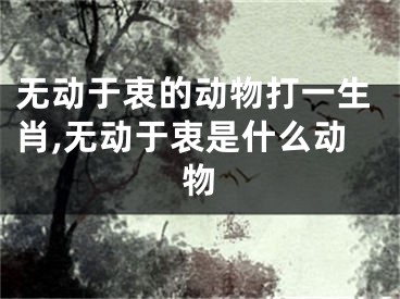 无动于衷的动物打一生肖,无动于衷是什么动物