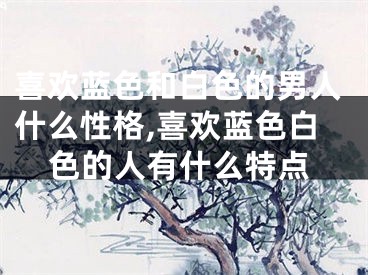 喜欢蓝色和白色的男人什么性格,喜欢蓝色白色的人有什么特点
