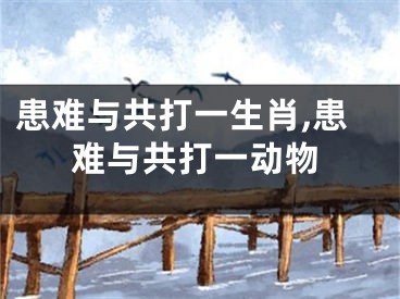 患难与共打一生肖,患难与共打一动物