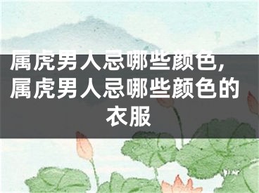 属虎男人忌哪些颜色,属虎男人忌哪些颜色的衣服