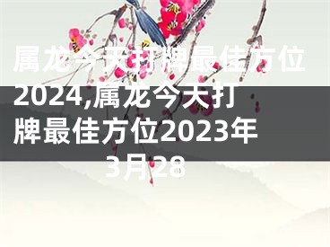 属龙今天打牌最佳方位2024,属龙今天打牌最佳方位2023年3月28