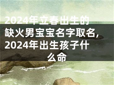 2024年立春出生的缺火男宝宝名字取名,2024年出生孩子什么命