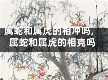 属蛇和属虎的相冲吗,属蛇和属虎的相克吗