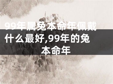 99年属兔本命年佩戴什么最好,99年的兔本命年