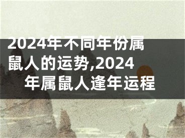2024年不同年份属鼠人的运势,2024年属鼠人逢年运程