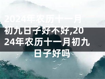 2024年农历十一月初九日子好不好,2024年农历十一月初九日子好吗