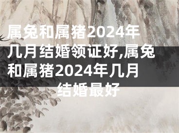 属兔和属猪2024年几月结婚领证好,属兔和属猪2024年几月结婚最好