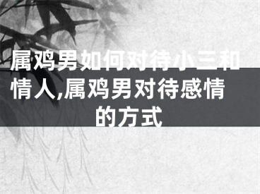 属鸡男如何对待小三和情人,属鸡男对待感情的方式