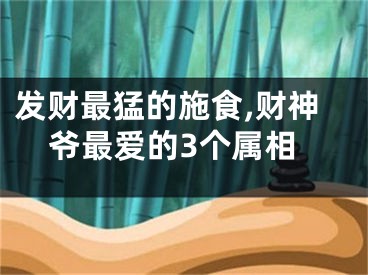 发财最猛的施食,财神爷最爱的3个属相