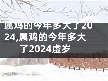 属鸡的今年多大了2024,属鸡的今年多大了2024虚岁