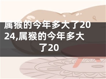 属猴的今年多大了2024,属猴的今年多大了20
