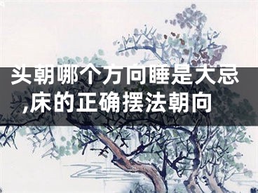 头朝哪个方向睡是大忌,床的正确摆法朝向