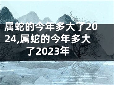 属蛇的今年多大了2024,属蛇的今年多大了2023年