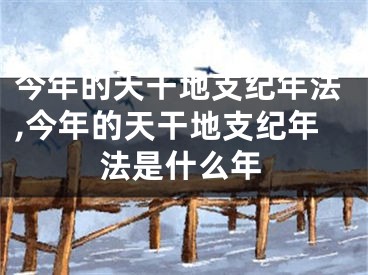 今年的天干地支纪年法,今年的天干地支纪年法是什么年