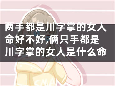 两手都是川字掌的女人命好不好,俩只手都是川字掌的女人是什么命