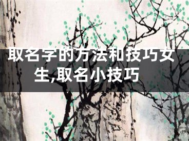取名字的方法和技巧女生,取名小技巧