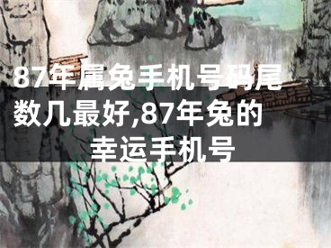 87年属兔手机号码尾数几最好,87年兔的幸运手机号