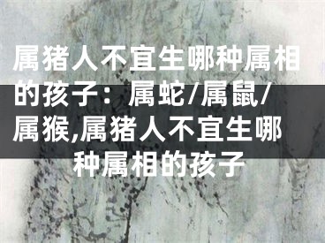 属猪人不宜生哪种属相的孩子：属蛇/属鼠/属猴,属猪人不宜生哪种属相的孩子