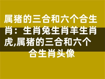属猪的三合和六个合生肖：生肖兔生肖羊生肖虎,属猪的三合和六个合生肖头像