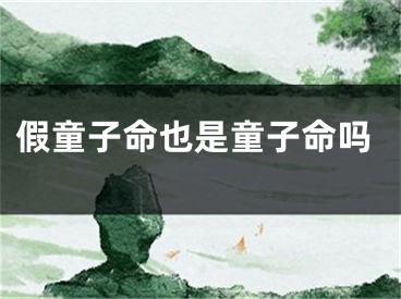 假童子命也是童子命吗