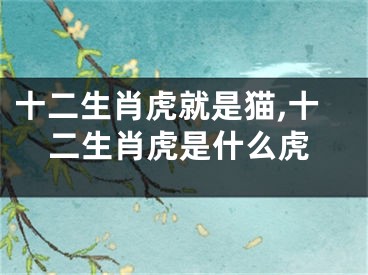 十二生肖虎就是猫,十二生肖虎是什么虎