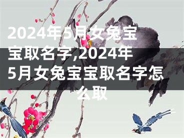 2024年5月女兔宝宝取名字,2024年5月女兔宝宝取名字怎么取