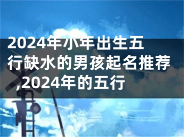 2024年小年出生五行缺水的男孩起名推荐,2024年的五行
