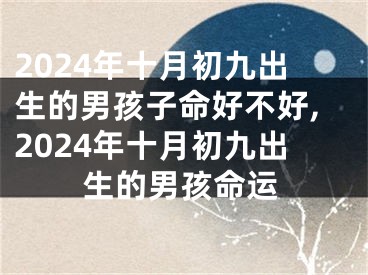 2024年十月初九出生的男孩子命好不好,2024年十月初九出生的男孩命运