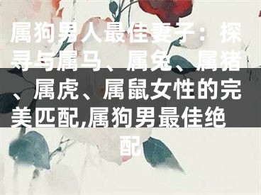 属狗男人最佳妻子：探寻与属马、属兔、属猪、属虎、属鼠女性的完美匹配,属狗男最佳绝配