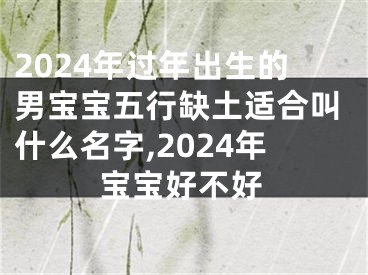 2024年过年出生的男宝宝五行缺土适合叫什么名字,2024年宝宝好不好